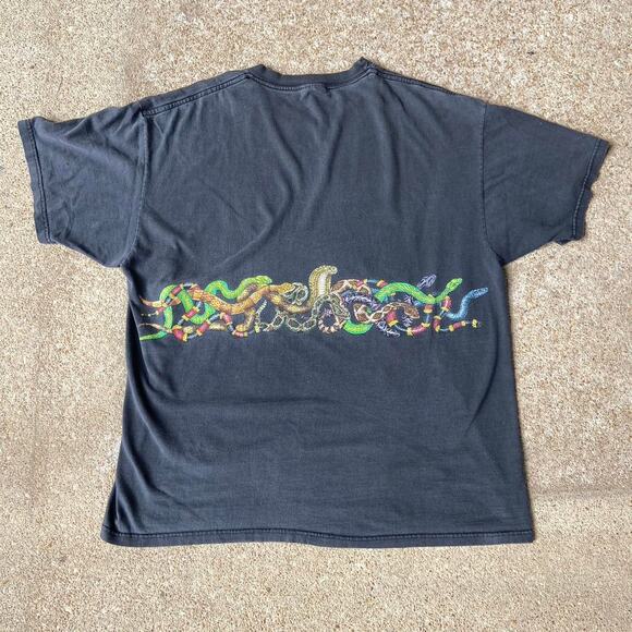 90s Vintage Hanes Snake Graphic XL Thrashed - Picture 6 of 7